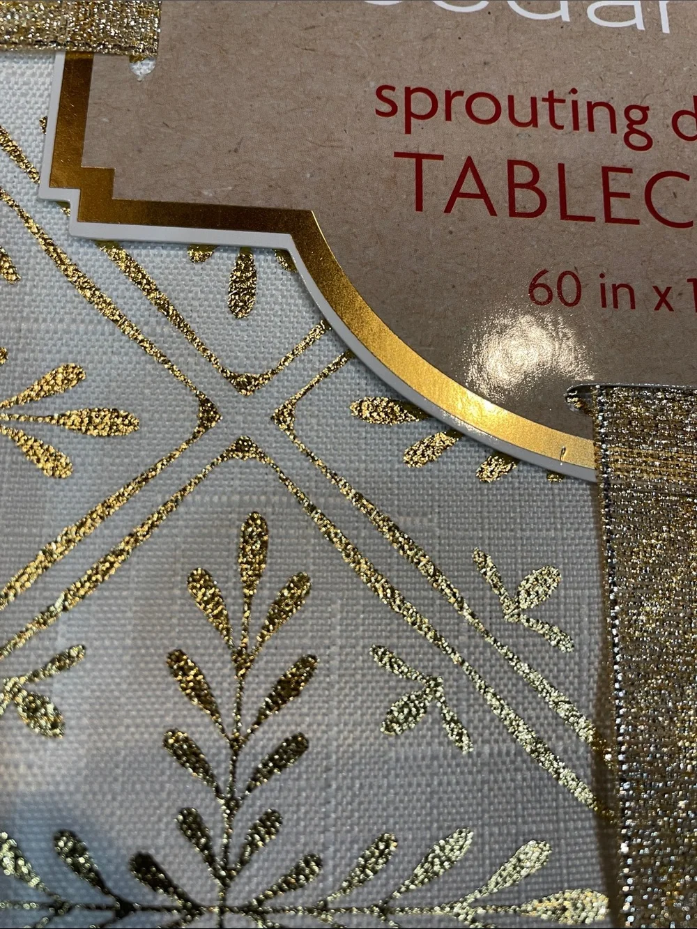 Cedarlane white tablecloth